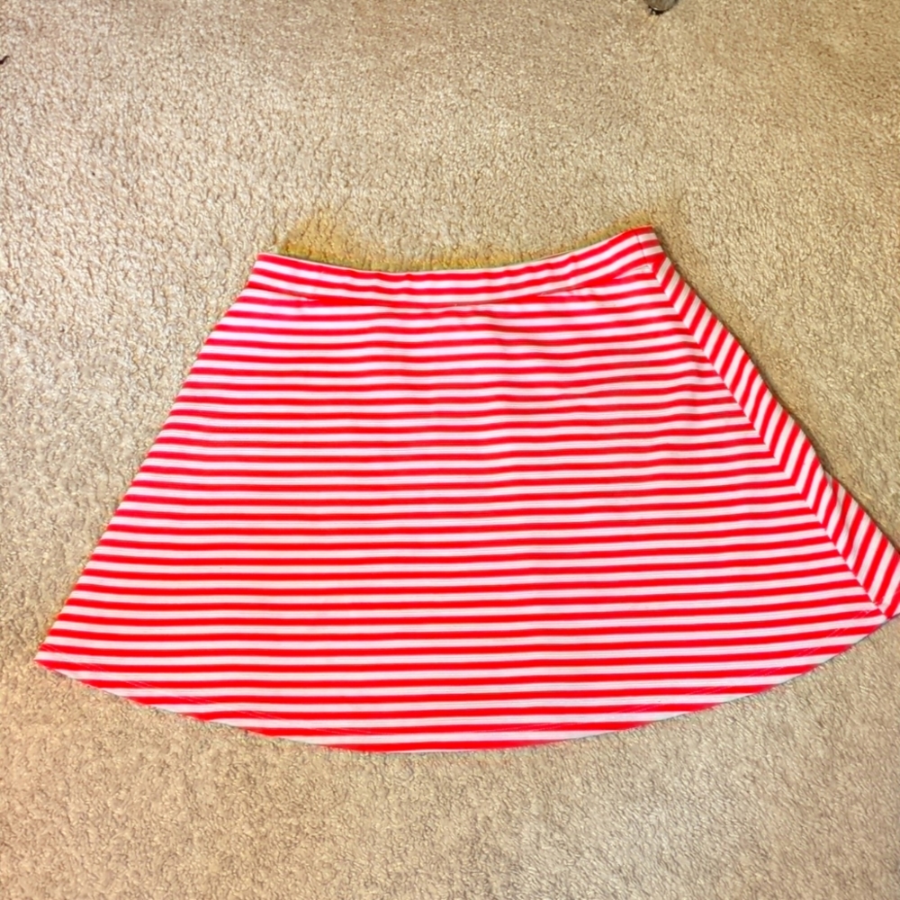 Pink and White Striped skirt